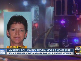 Peoria woman missing after mobile home fire