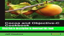 Read Cocoa and Objective-C Cookbook Ebook Free