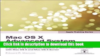Download Apple Training Series: Mac OS X Advanced System Administration v10.5  PDF Online