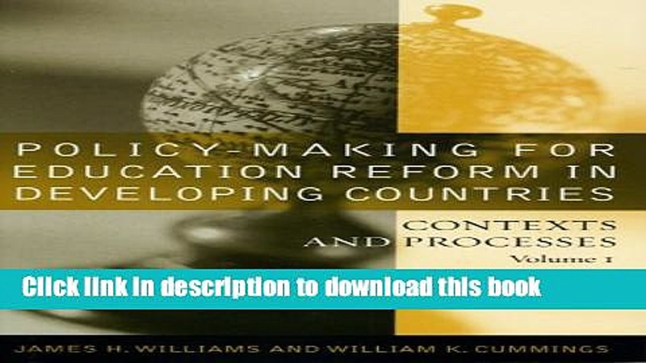 Read Policy-making for Education Reform in Developing Countries: Contexts and Processes  Ebook Free