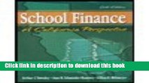Download School finance: A California perspective  PDF Free