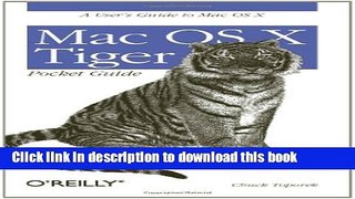 Download Mac OS X Tiger Pocket Guide  PDF Free
