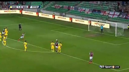 Mark Noble (Penalty) - Domzale 1-1 West Ham - 28.07.2016