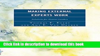 Read Making External Experts Work  Ebook Free