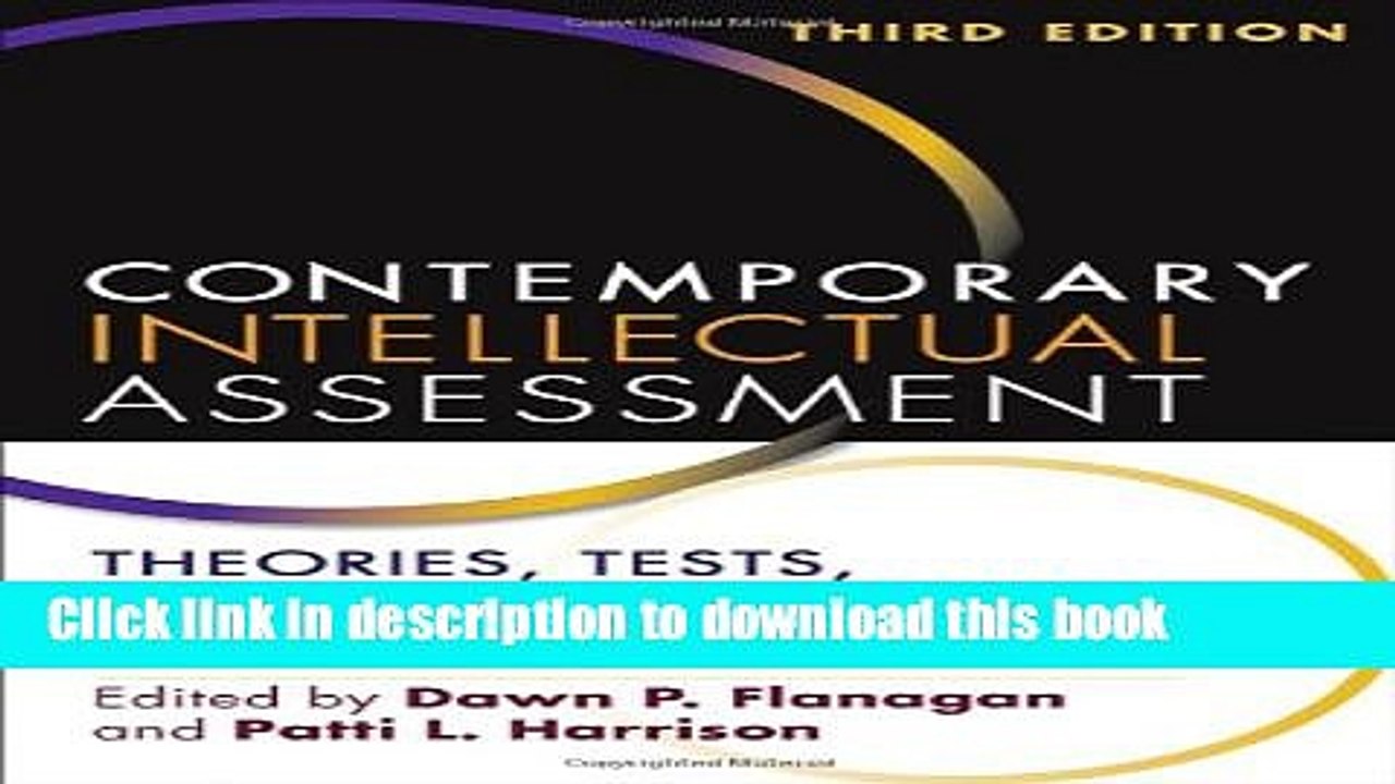 Download Contemporary Intellectual Assessment, Third Edition: Theories, Tests, and Issues  PDF Free