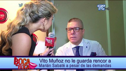 Vito Muñoz no le guarda rencor a Marián Sabaté a pesar de las demandas