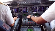 Cockpit View of Female Captain landing Lufthansa Cargo MD11 F   Nairobi