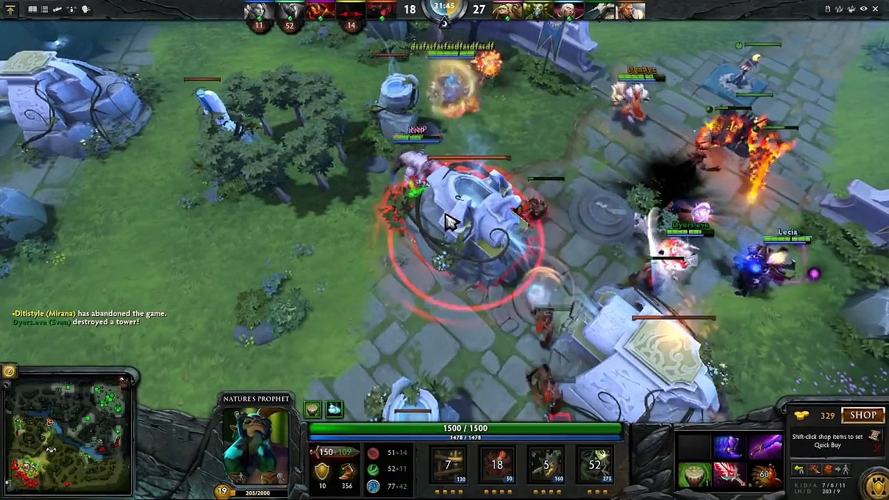 SingSing- Nature Prophet Carry 7k MMR Gameplay Dota 2