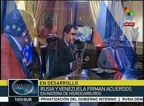 Suscriben Venezuela y Rusia convenio en materia de hidrocarburos