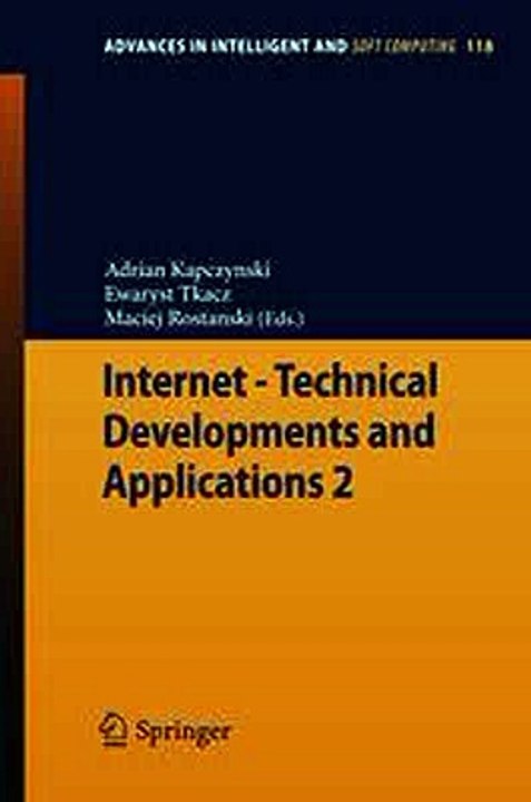 Internet - Technical Developments and Applications 2 Adrian Kapczynski   Ewaryst Ebook EPUB PDF