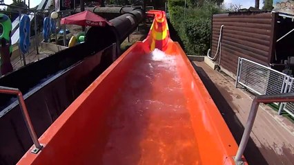 Lihot on the Yellow Water Slide at Shefayim