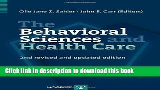[PDF] The Behavioral Sciences and Health Care [Read] Full Ebook