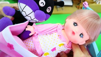 アンパンマン メルちゃん おもちゃアニメ Baby Doll Potty Training うんち トイレトレーニング ばいきんまん 赤ちゃん人形
