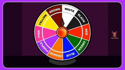 Learn Colours For Nursery Kids Children | Learning Colors Wheel Chart ANIMATED | Fun Color Game