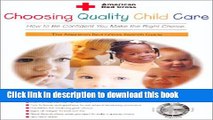 [PDF]  Choosing Quality Child Care How to Be Confident You Make the Right Choice: The American Red