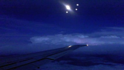 Thunderstorm and Lightning from Plane