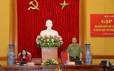 Bộ Công an gặp mặt đại biểu Quốc hội các tỉnh Tây Nguyên