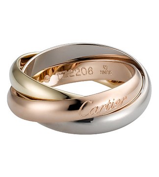 Trinity de Cartier Ring 18K White-gold, Yellow-gold and Pink-gold