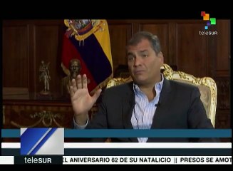 Correa: El nuestro fue el único gobierno que no pudo comprar Chevrón
