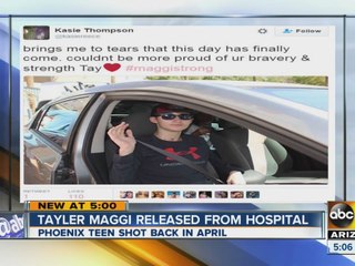 Victim that was shot in head back in April returned home from the hospital