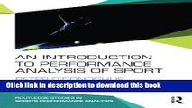 PDF An Introduction to Performance Analysis of Sport (Routledge Studies in Sports Performance