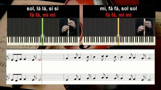 Barcarolle - Educação Musical - Karaoke das notas para duas flautas