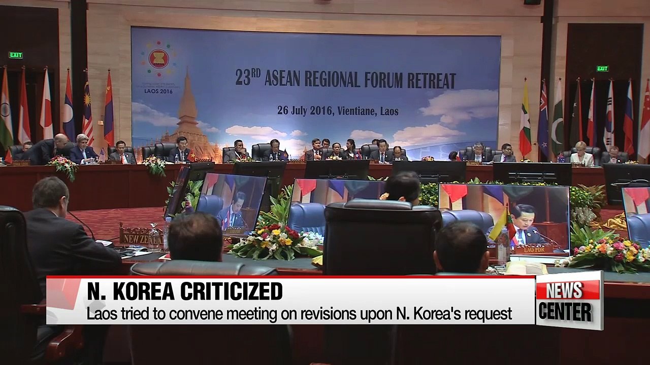 N. Korea unsuccessfully tried to revise ASEAN Regional Forum's joint statement