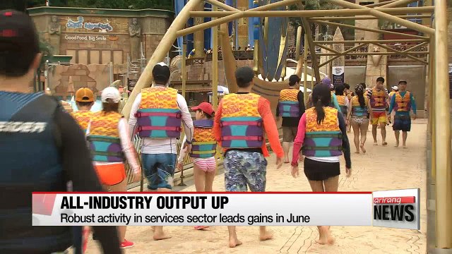 Korea's all-industry output rises for two straight months