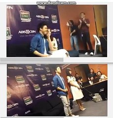 Elnella @ Kapamilya Chat 1- Elmo & Janella Staring Game + Elmo Trumpet Challenge