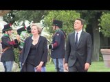 Roma - Renzi riceve il primo ministro britannico Theresa May (27.07.16)