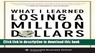 [PDF] What I Learned Losing a Million Dollars [Download] Full Ebook