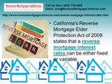 Reverse Mortgage Interest Rates In California