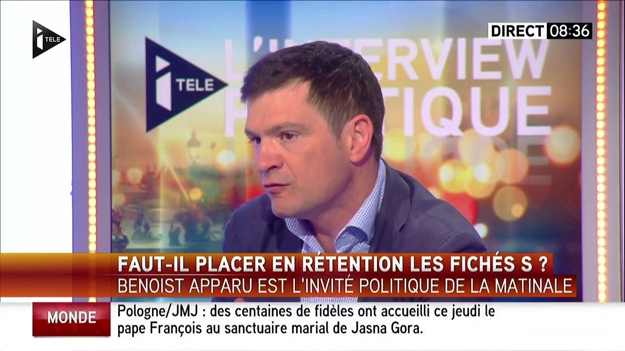 Benoist Apparu : "Ce n'est pas parce que vous êtes fiché S que vous avez commis un crime"
