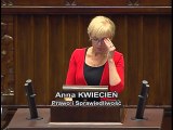 Poseł Anna Kwiecień - Wystąpienie z dnia 07 lipca 2016 roku.