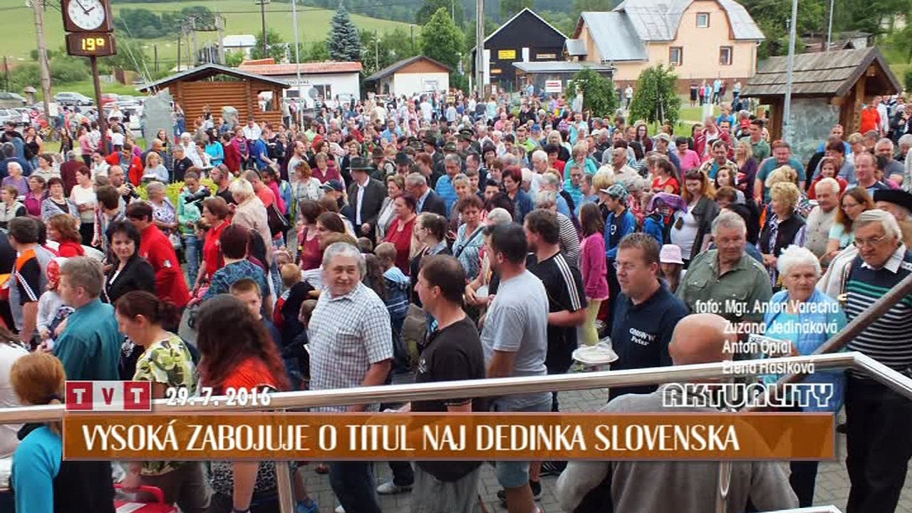 Vysoká zabojuje o titul NAJ dedinka Slovenska