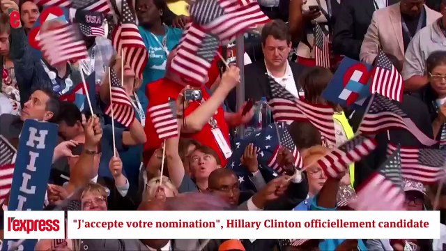 Hillary Clinton accepte l’investiture démocrate et remercie Bernie Sanders