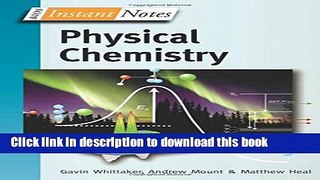 Download BIOS Instant Notes in Physical Chemistry  Ebook Free