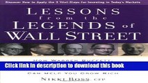 [PDF] Lessons from the Legends of Wall Street : How Warren Buffett, Benjamin Graham, Phil Fisher,