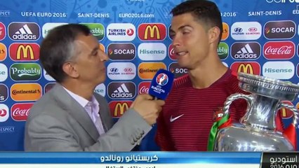 شاهد ماذا قال كريستيانو عن العرب #يستحق المشاهدة