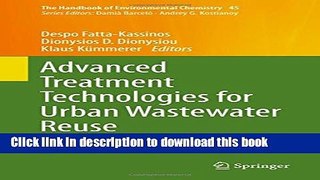 [PDF] Advanced Treatment Technologies for Urban Wastewater Reuse (The Handbook of Environmental