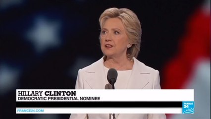 US presidential race: Hillary Clinton accepts Democratic Party nomination