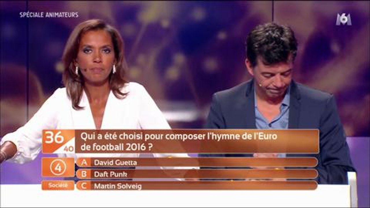 La grosse boulette de Karine Le Marchand sur une question portant sur l'Euro 2016