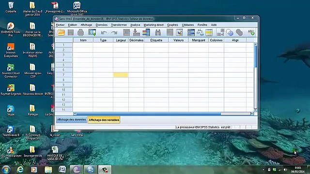 Importer un fichier Excel vers SPSS 20