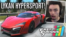 Fast & Furious 7 LYKAN HYPERSPORT TEST DRIVE (CALIFORNIA HIGHWAY) Project CARS