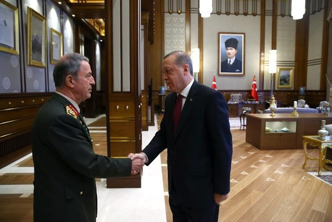Erdoğan,  Genelkurmay Başkanı Orgeneral Akar'ı kabul etti