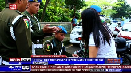Puluhan Warga Sipil Terjaring Razia Atribut TNI