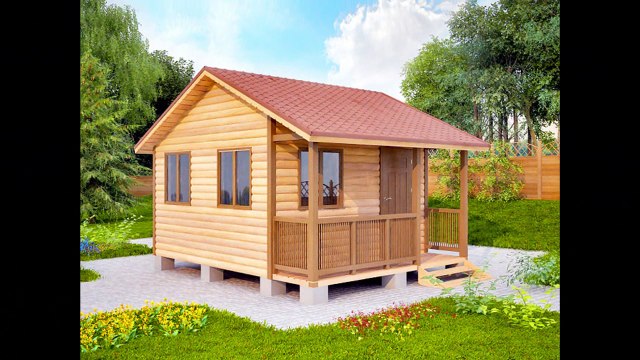 Строительство рубленной бани в Челябинске из сруба 4х5. День первый.