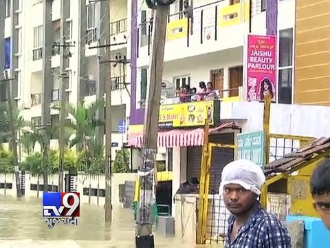 Heavy Rain Leaves Bangalore crippled, Boats On Roads, People Seen Fishing After Heavy Rain - Tv9