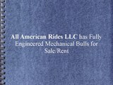 All American Rides LLC has Fully Engineered Mechanical Bulls for Sale and Rent