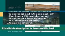 Read Geological Disposal of Carbon Dioxide and Radioactive Waste: A Comparative Assessment Ebook